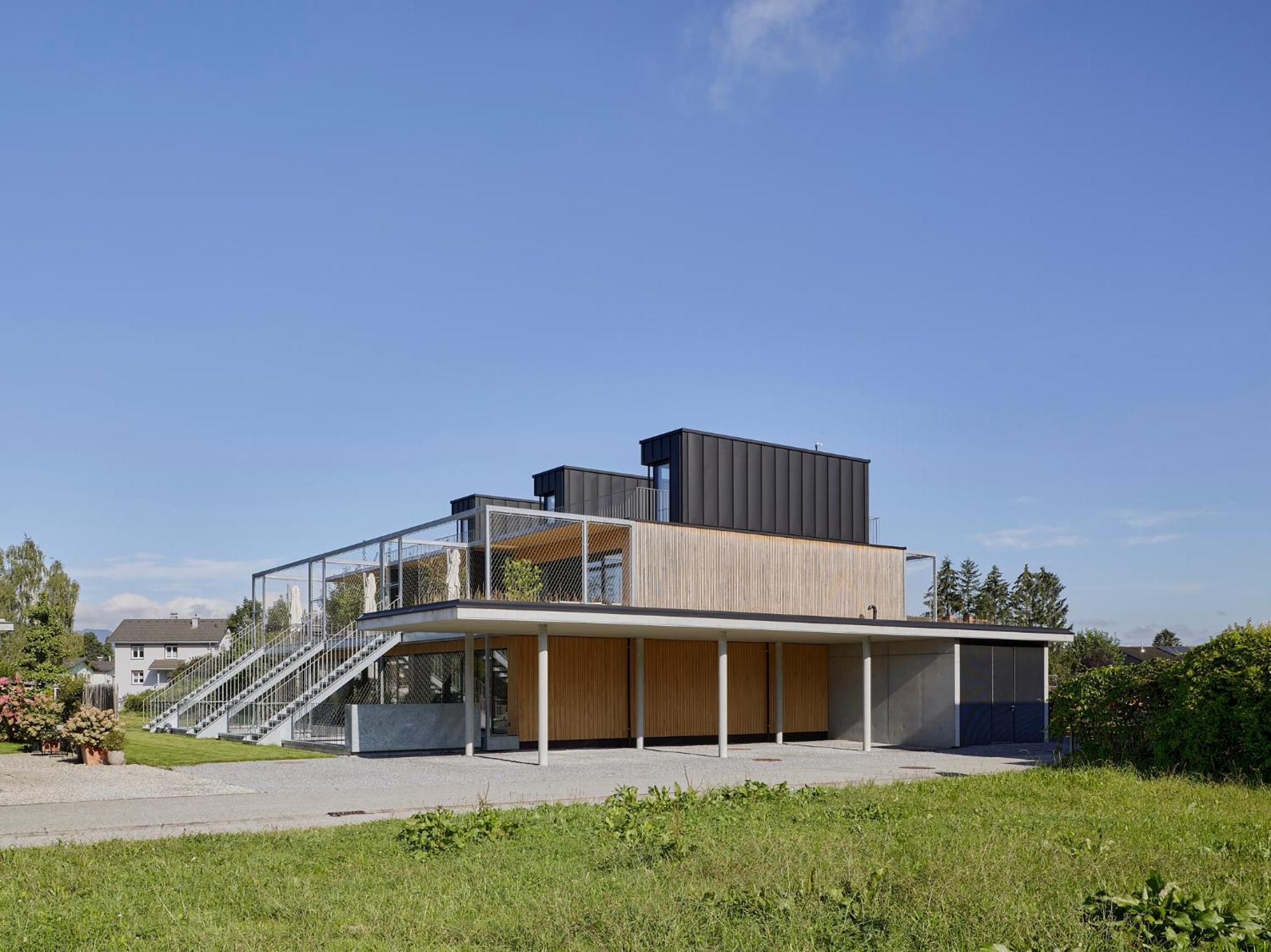 Architektenhaus Rhaa Mit Terrassen Villa Altach Kültér fotó